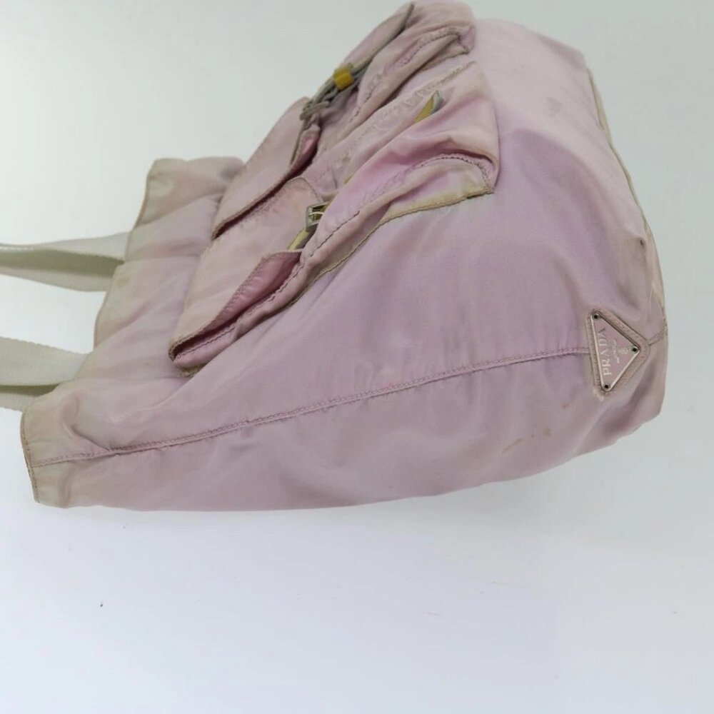 PRADA Tote Bag Nylon Pink Auth 69661 - Picture 5 of 16
